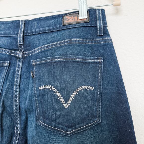 Levi's Perfectly Slimming 215 Bootcut Dark Wash Jeans Womens Size 10 - Picture 7 of 8